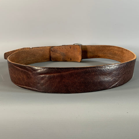 CLOSED Size 36 Brown Textured Leather Belt