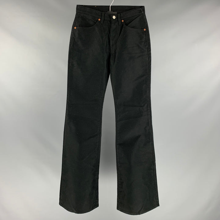 GUCCI Size 28 Black Cotton Bootcut Jeans