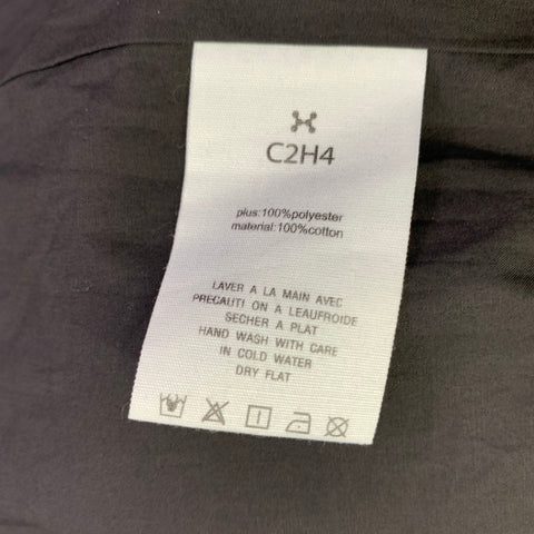 C2H4 Size S No Chill Orange Black Mixed Fabrics Polyester Windbreaker Jacket
