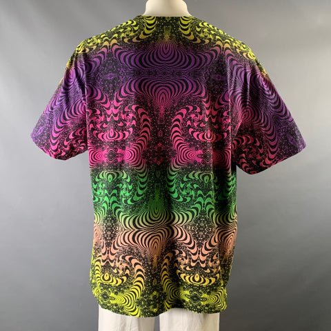 GALLERY DEPT. Size XXL Multi-Color Print Cotton Crew-Neck T-shirt