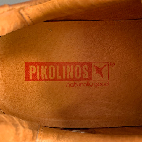 PIKOLINOS Size 10 Tan Leather Drivers Loafers