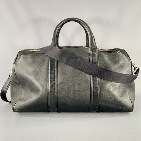 Sac Duffle COACH en cuir Saffiano noir