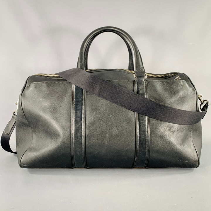 COACH Black Saffiano Leather Duffle Bag