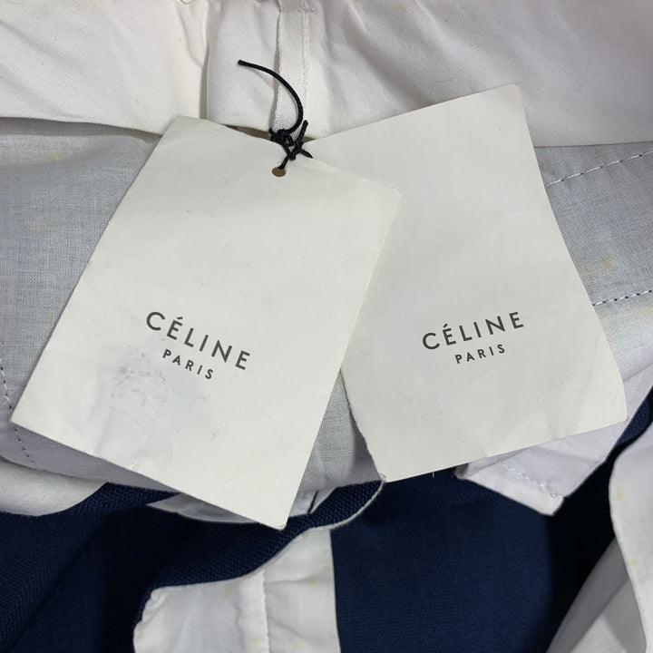 CELINE Size S Navy Black Wool Straight Dress Pants