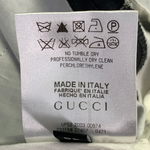GUCCI Vintage Size 30 Grey Cotton Blend Super Skinny Bondage Casual Pants