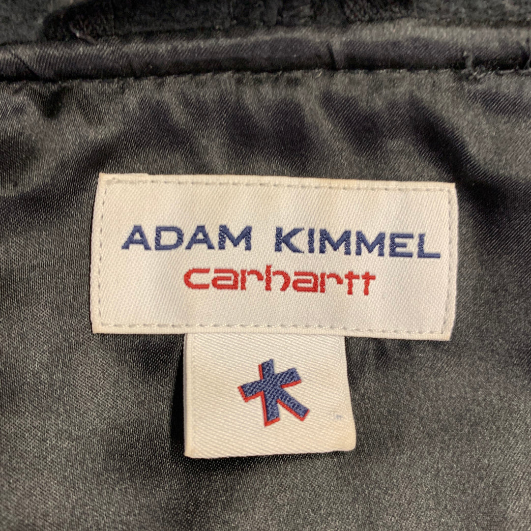 ADAM KIMMEL x CARHARTT Size M Black Cotton Blend Zip Up Hooded Sweatshirt