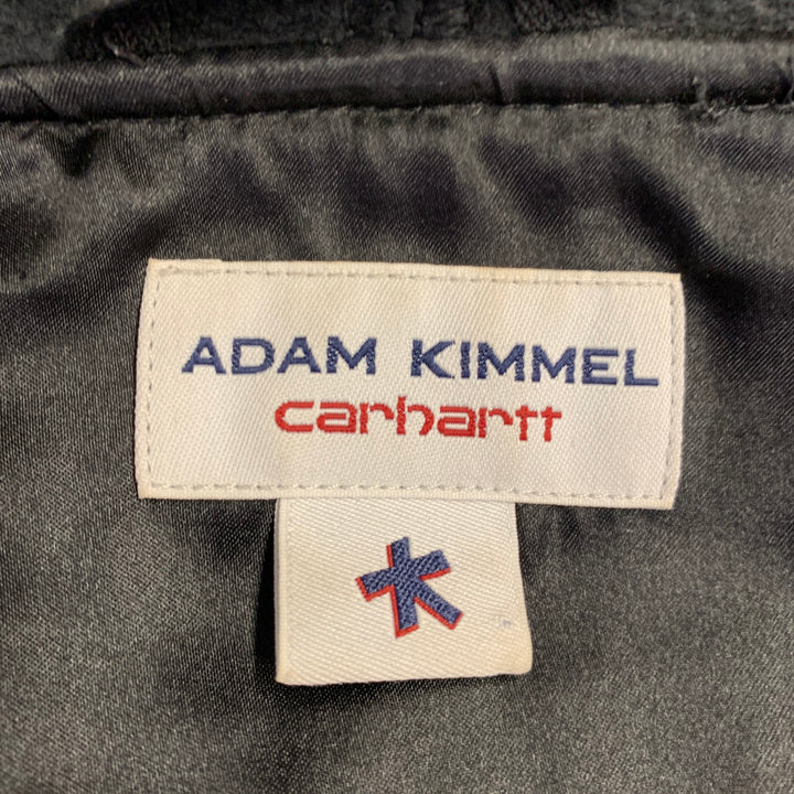ADAM KIMMEL x CARHARTT Size M Black Cotton Blend Zip Up Hooded Sweatshirt