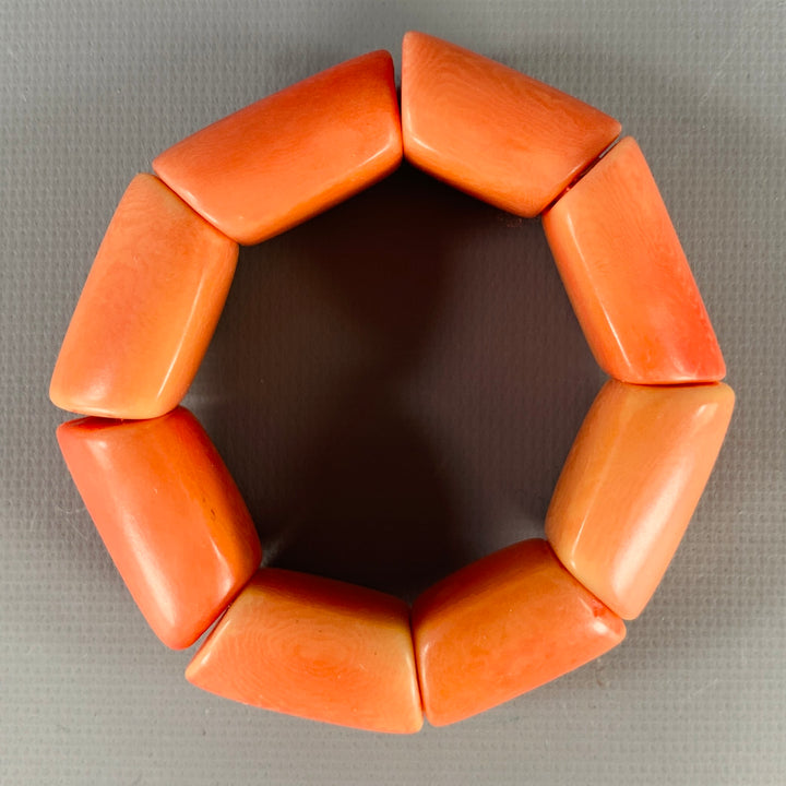 VINTAGE Orange Wood Bracelet