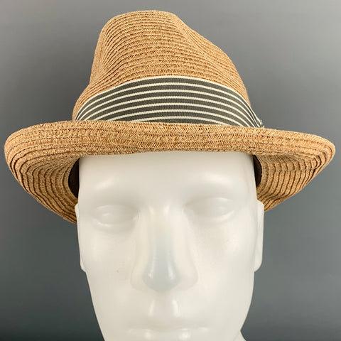 Sombrero de papel tejido tostado BAILEY