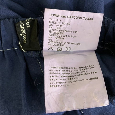 COMME des GARCONS Size S Navy White TC-P019 Cotton Casual Pants