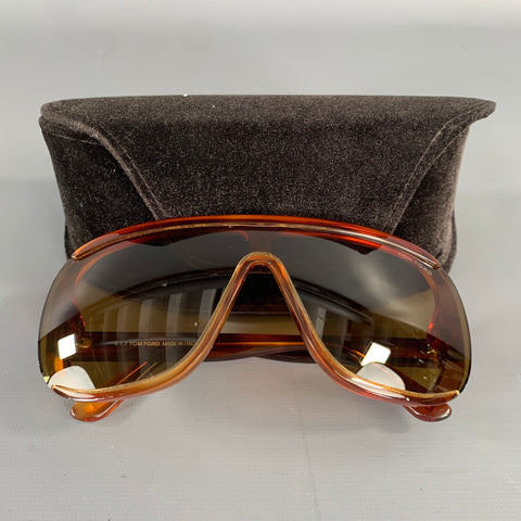 TOM FORD Brown Tortoise Sunglasses