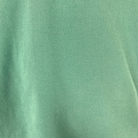 VERSACE JEANS COUTURE Size L Turquoise Blue Green Baroque Knit Polo
