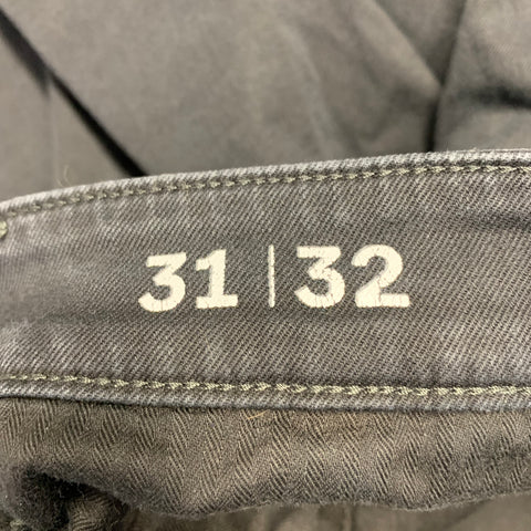 G-STAR Size 31 Skinny Chino Black Twill Cotton Blend Zip Fly Jeans