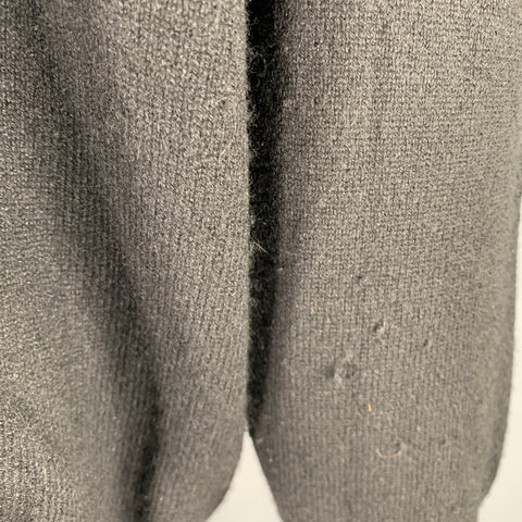 CASTANER Size XXL Black Cashmere Crew Neck Pullover