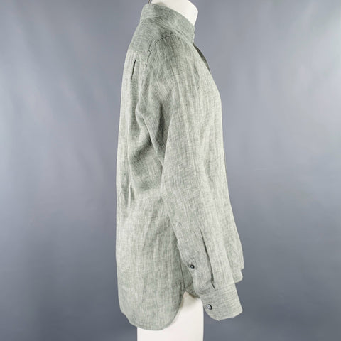 Chemise ERMENEGILDO ZEGNA Taille M Col Ouvert Manches Longues Grise