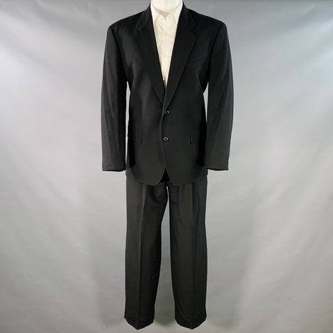 COMME des GARCONS HOMME PLUS Vintage 1990 Size S Black Wool Notch Lapel Suit