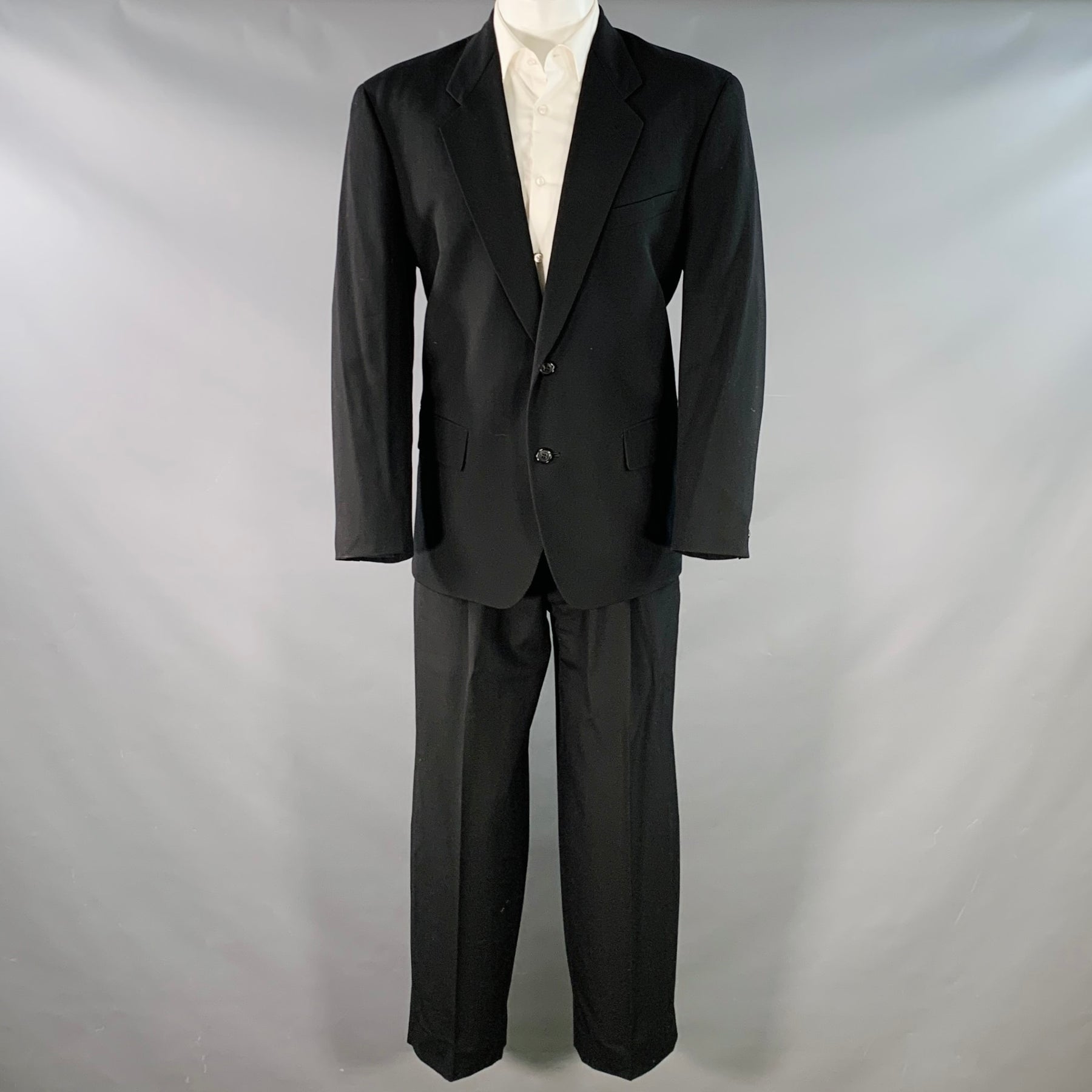 COMME des GARCONS HOMME PLUS Vintage 1990 Size S Black Wool Notch