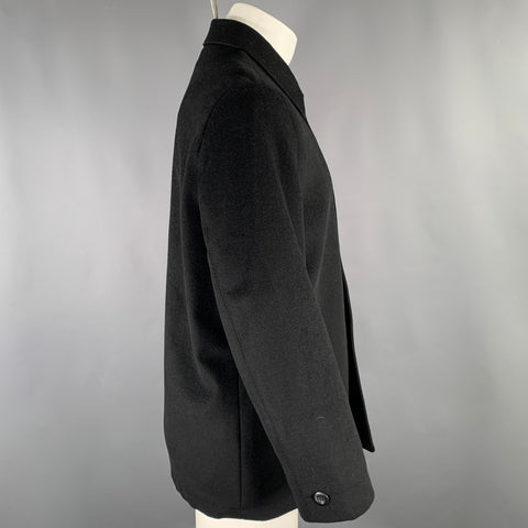MARTELLO Size M Black Wool Cashmere Polyamide Buttoned Jacket
