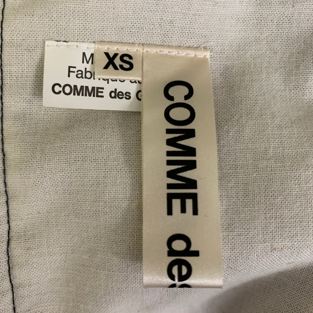 COMME des GARCONS Taille XS Tunique Décontractée en Maille Laine / Nylon Bleu Marine Noir