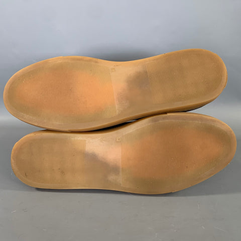 COMMON PROJECTS Size 10 Brown Tan 1728 43 0514 Leather Low Top Lace Up Shoes