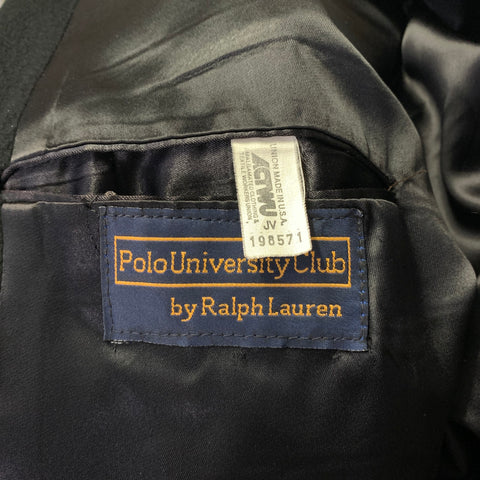 RALPH LAUREN Size L Black Cashmere Trench Coat