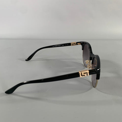 VERSACE Black Gold VE4471B Greca Sunglasses