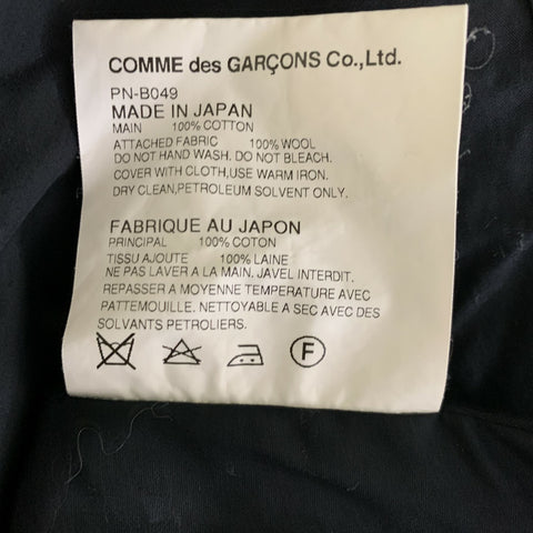 COMME des GARCONS HOMME PLUS Size L Black Red & Green Cotton Long Sleeve Shirt