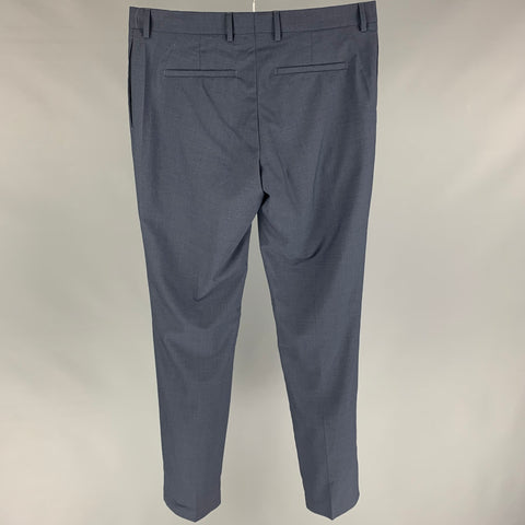 THE KOOPLES Size 32 Blue Wool Zip Fly Dress Pants
