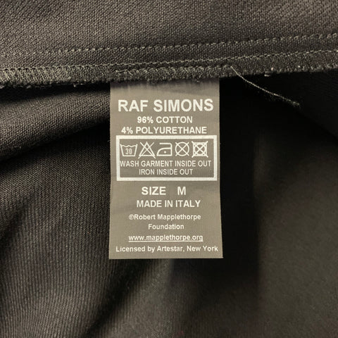 RAF SIMONS Size M Black Cotton / Polyurethane Long Sleeve Shirt