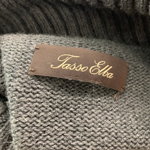TASSO ELBA Size M Grey Knit Turtleneck Sweater