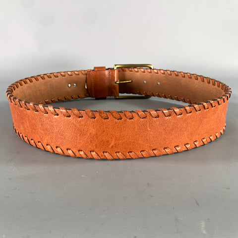 LAUREN by RALPH LAUREN Size S Tan Woven Leather Belt