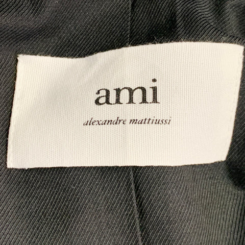 AMI by ALEXANDRE MATTIUSSI Size 36 Navy Stripe Wool Sport Coat