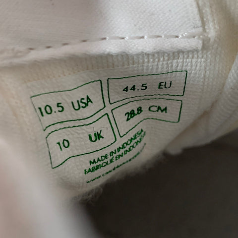 CASABLANCA Size 10.5 White Yellow Perforated Leather Lace-Up Color Block Sneakers