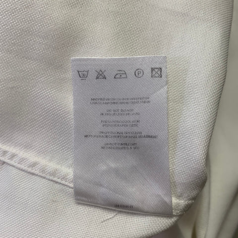 PRINGLE Size L White Cotton Long Sleeve Shirt