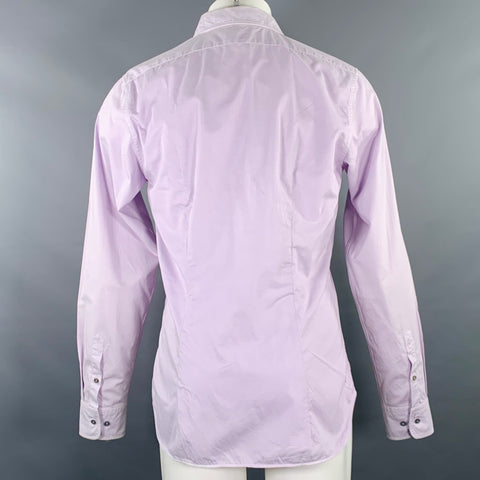 JIL SANDER Size M Purple Lilac Cotton Long Sleeve Shirt