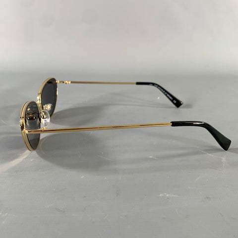 ADAM SELMAN Gold Sunglasses