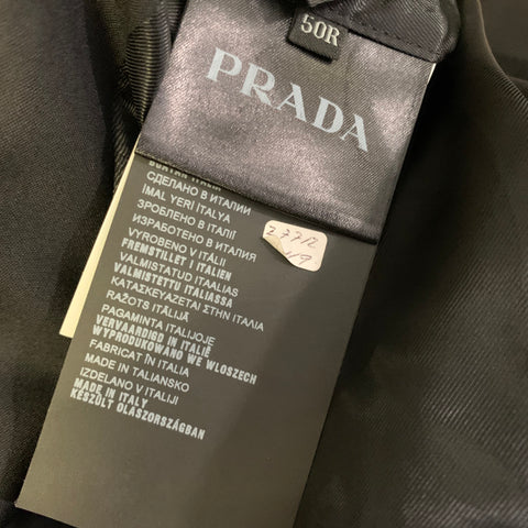 PRADA Chest Size 40 Black Wool Notch Lapel 35 31 Suit