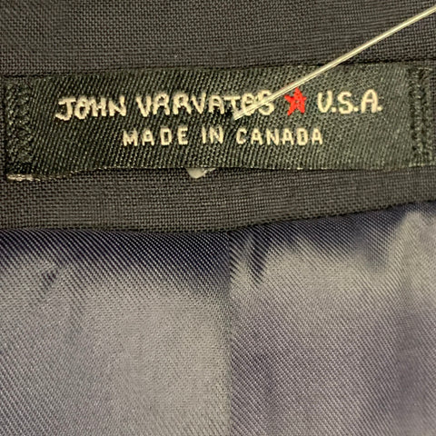 JOHN VARVATOS * U.S.A. Size 40 Navy Wool Notch Lapel Sport Coat