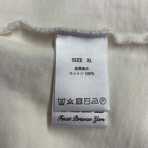WILLY CHAVARRIA Size XL White Logo Cotton Oversized Sweatshirt