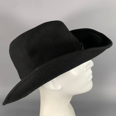 STETSON Size L Black Textured Wool Hats