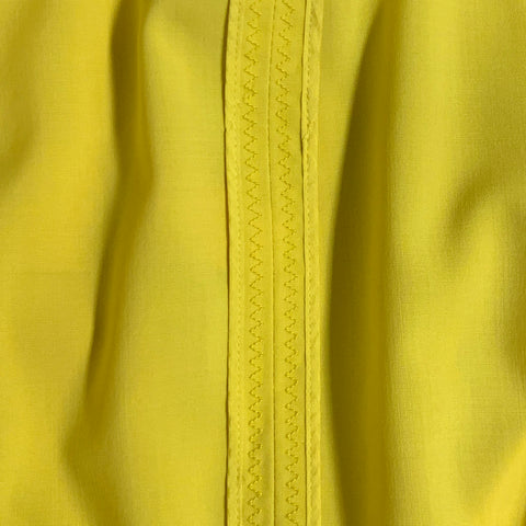 ROCHAS Size 10 Neon Yellow Wool Cuff Casual Pants