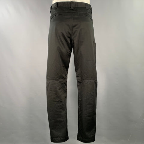 HAVEN Size L Black Cotton Zip Fly Casual Pants