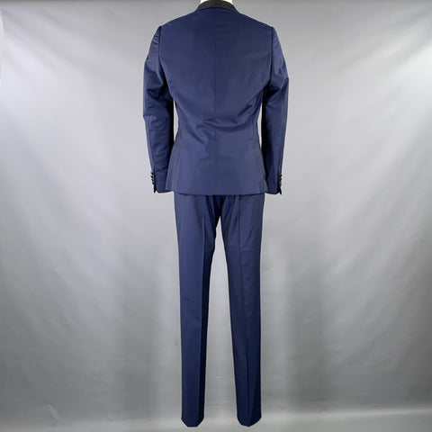 PAUL SMITH Size 40 Navy Black Wool Mohair Tuxedo