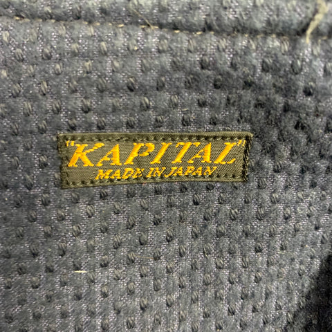 KAPITAL Size M Indigo Woven Cotton Hooded Coat