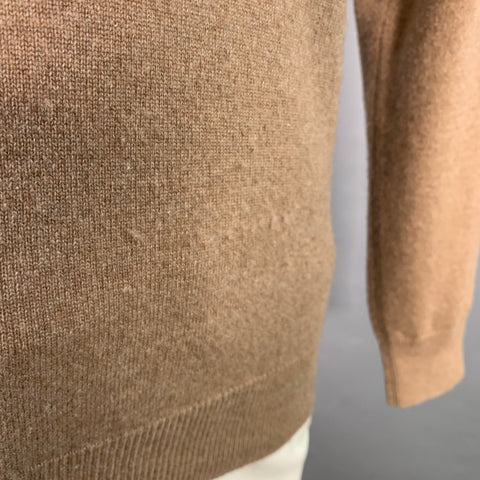 MAISON MARTIN MARGIELA 2012 Size L Camel Cashmere V-Neck Pullover