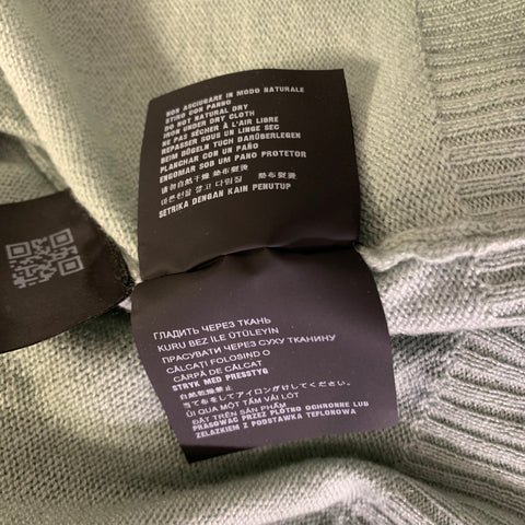 PRADA Size XL Green Mint Knitted Cashmere Crew Neck Pullover