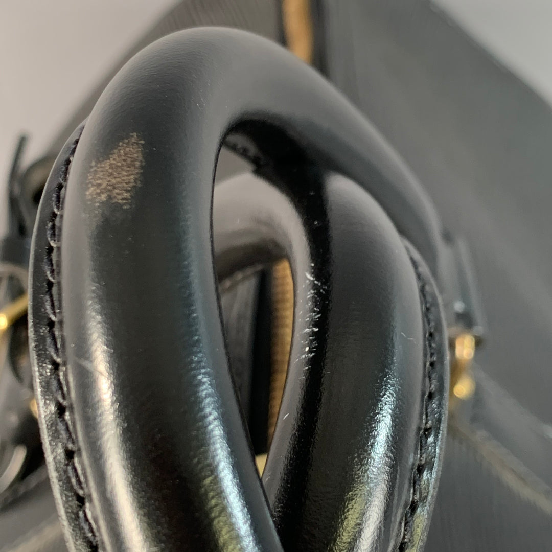 LOUIS VUITTON Keepall Black Epi Leather Duffle Bag