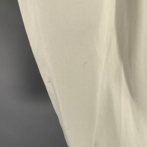 KAPITAL Size S -Easy Beach Go- White Cotton Drop Crotch Casual Pants