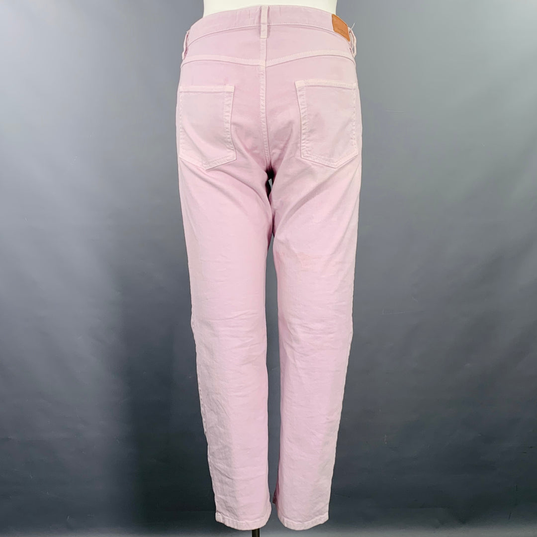 ISABEL MARANT Size L Purple Lavender Cotton Blend 5 Pocket Jeans