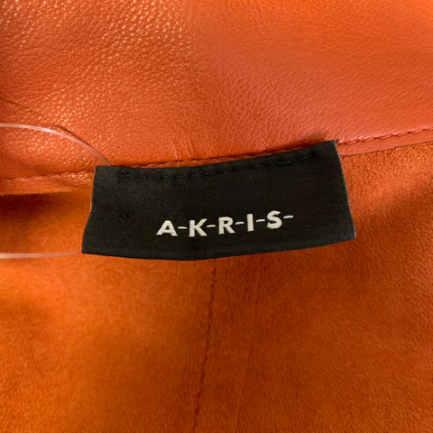 AKRIS Size M Leather Lambskin Sleeveless Casual Top